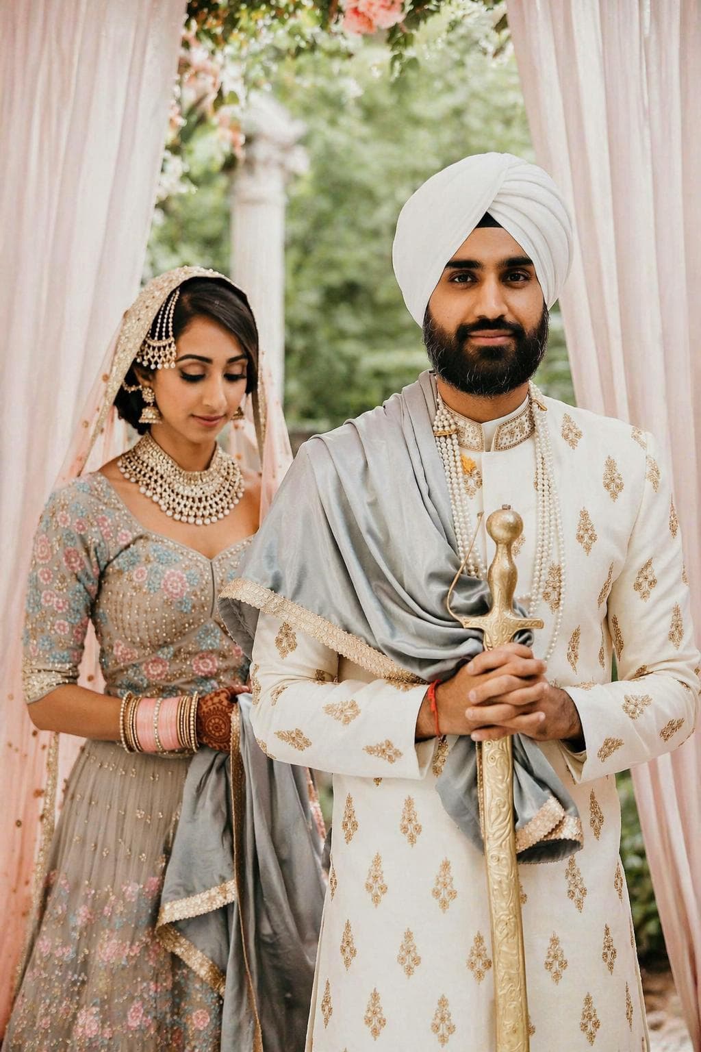 Sikh Wedding Ceremony — AI wedding portrait sample