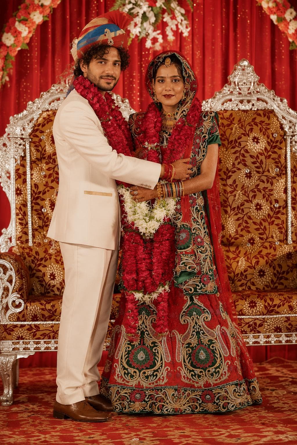 Traditional Indian Ceremony — AI wedding portrait sample